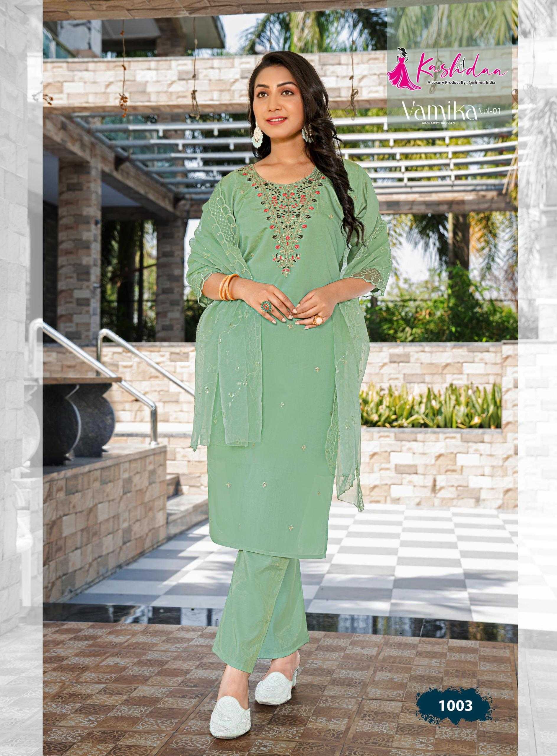 Kashida Vamika Vol 1 catalog best kurti market in india