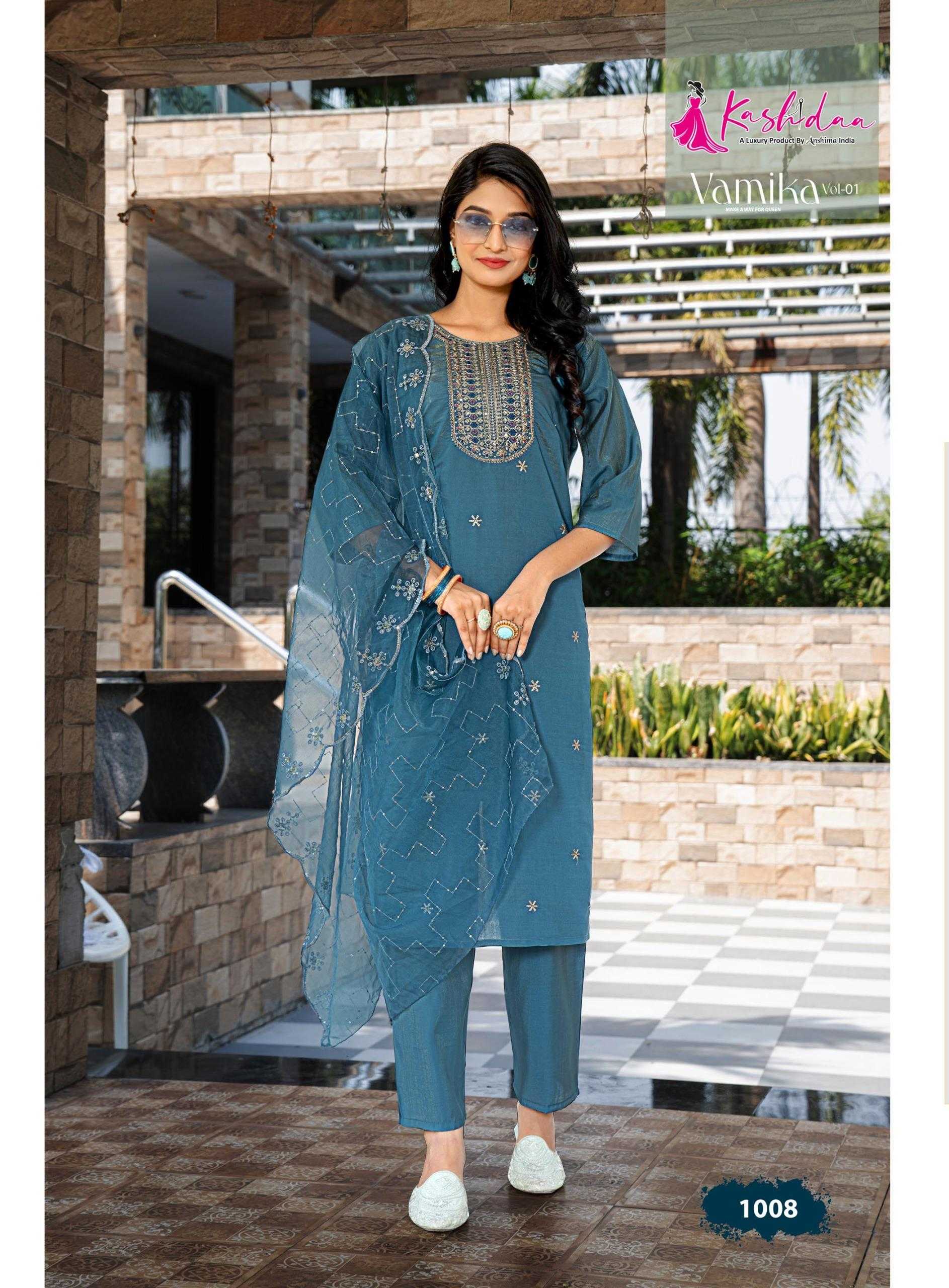 Kashida Vamika Vol 1 catalog best kurti market in india