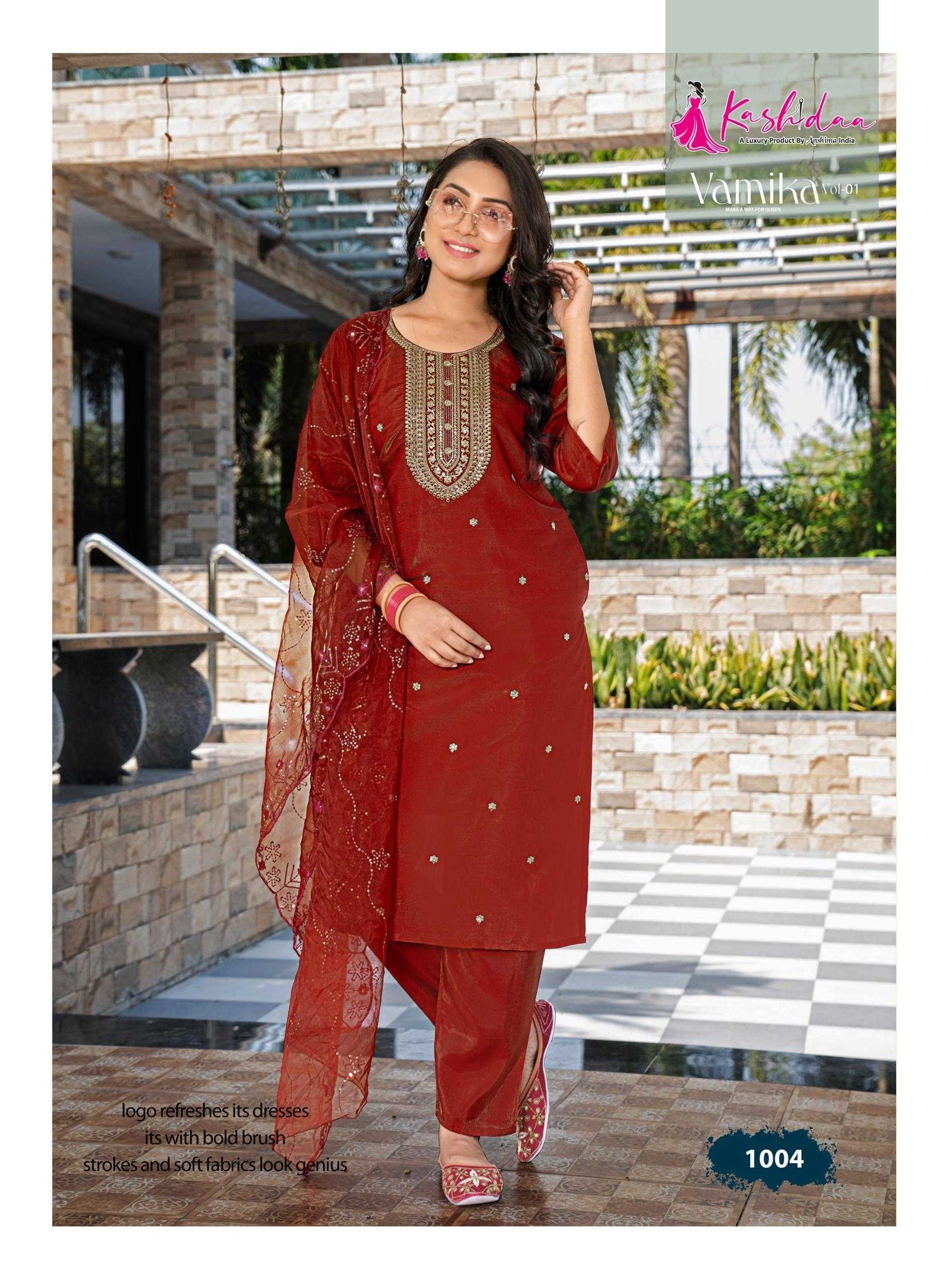 Kashida Vamika Vol 1 catalog best kurti market in india
