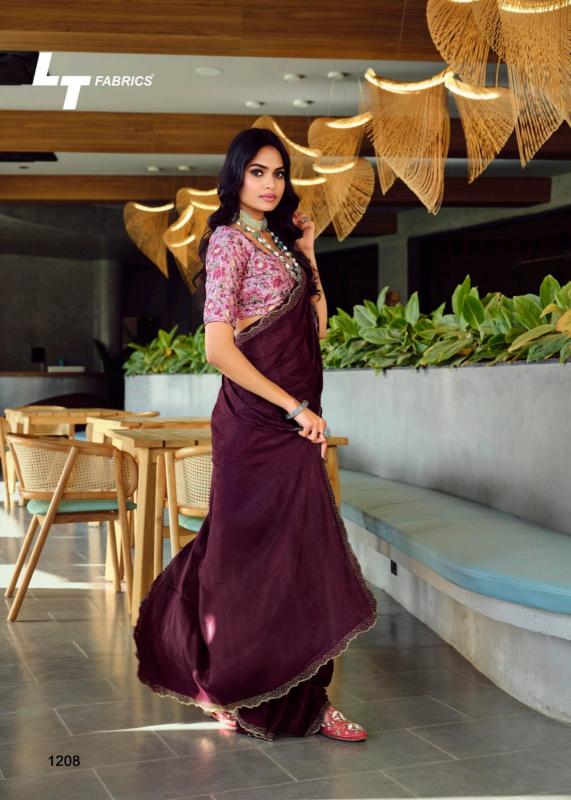 Kashvi Neel Vol 12 catalog plain satin saree online india