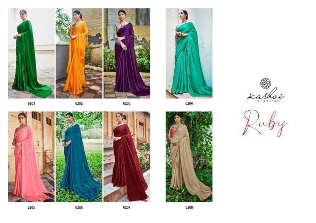 Kashvi Ruby Catalog cheapest saree wholesale market in india