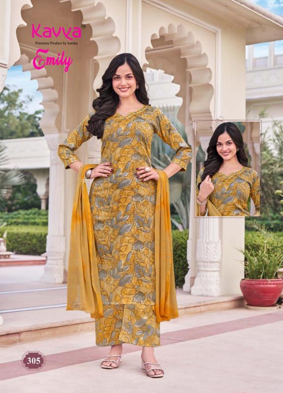 Kavya Emily Vol 3 catalog Capsule Foil buy kurti set india rush