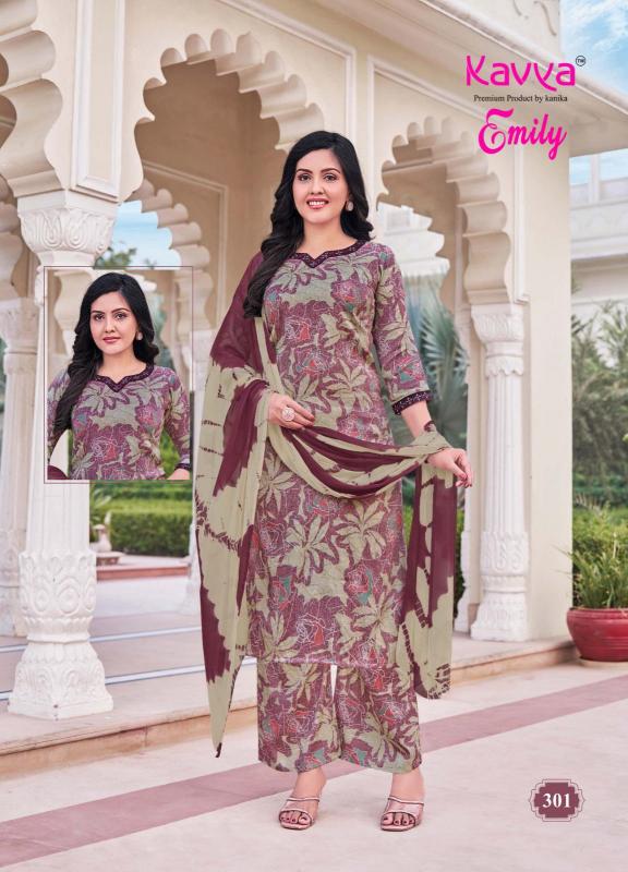 Kavya Emily Vol 3 catalog Capsule Foil buy kurti set india rush
