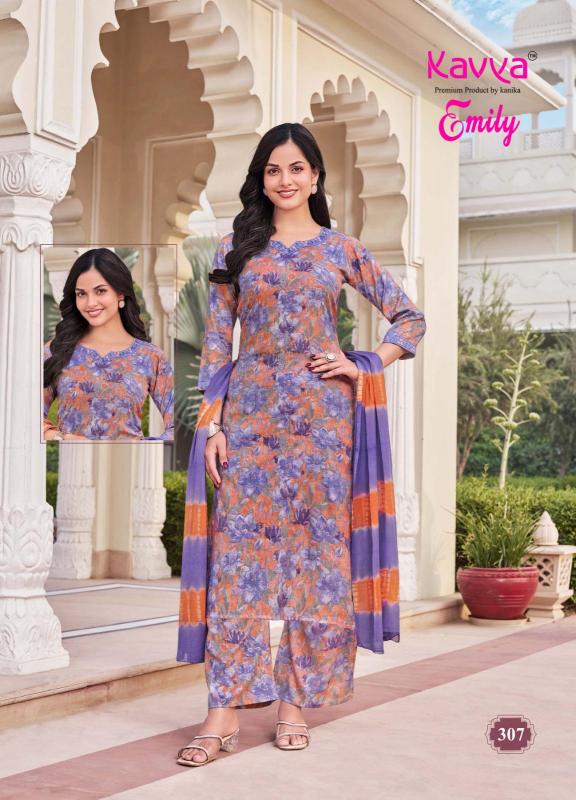 Kavya Emily Vol 3 catalog Capsule Foil buy kurti set india rush