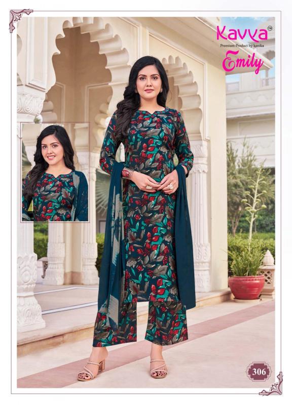Kavya Emily Vol 3 catalog Capsule Foil buy kurti set india rush