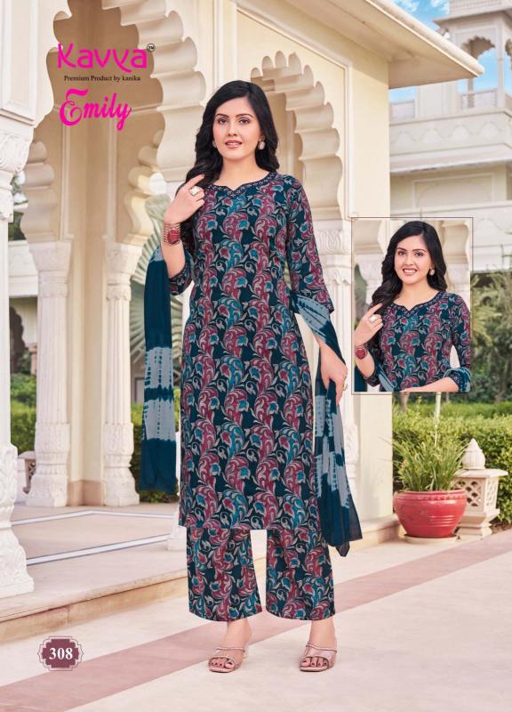 Kavya Emily Vol 3 catalog Capsule Foil buy kurti set india rush