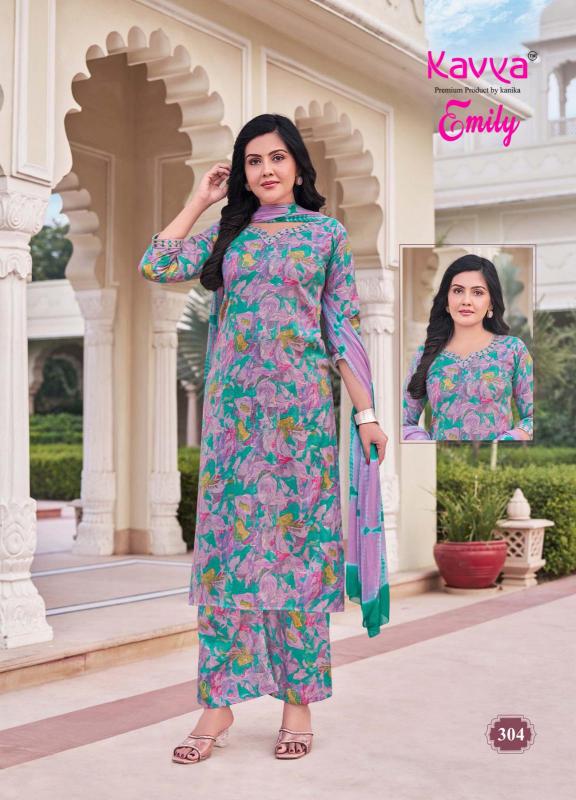 Kavya Emily Vol 3 catalog Capsule Foil buy kurti set india rush
