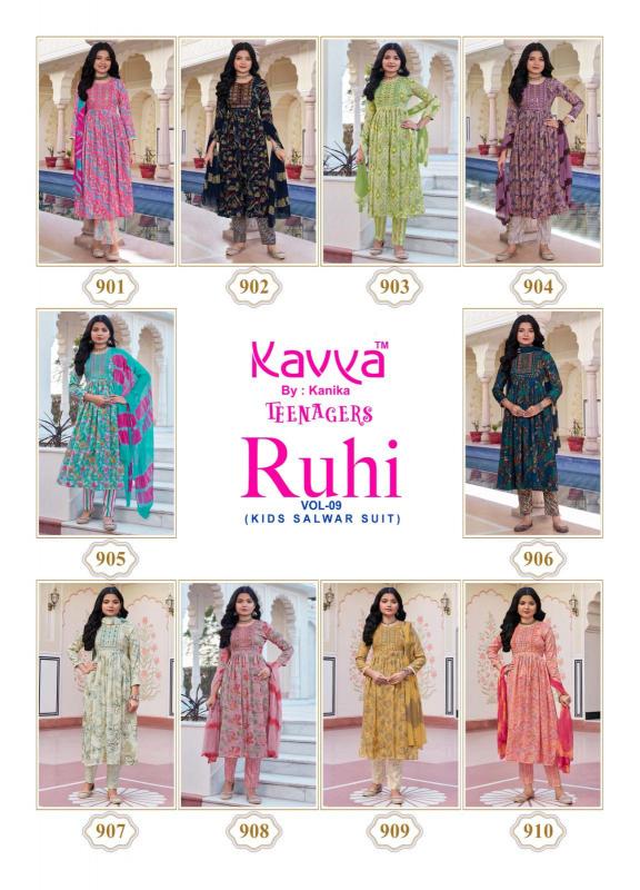 Kavya Ruhi Vol 9 catalog low price kids kurtis online india rush