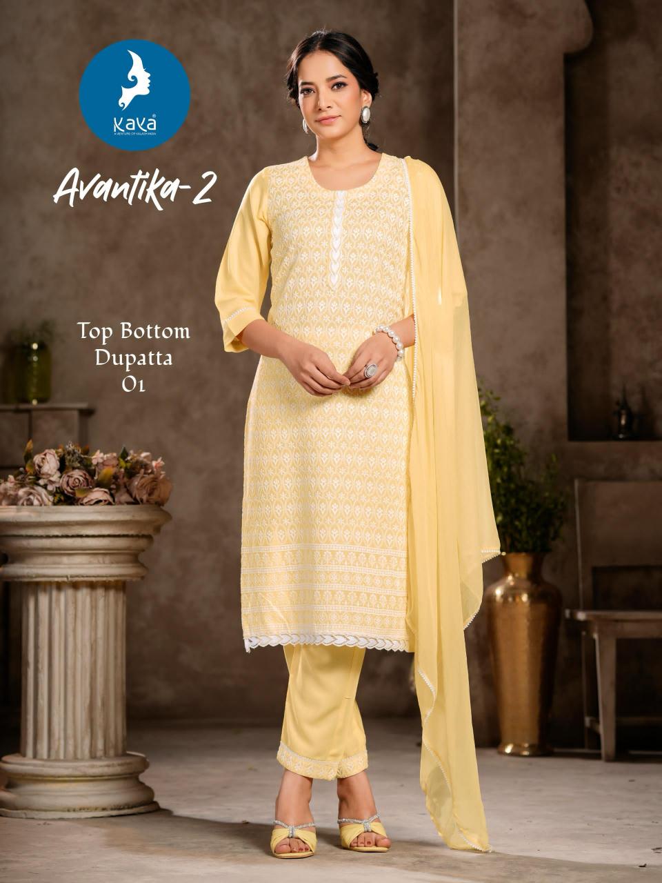 Kaya Avantika Vol 2 catalog Rayon buy w kurtis online india