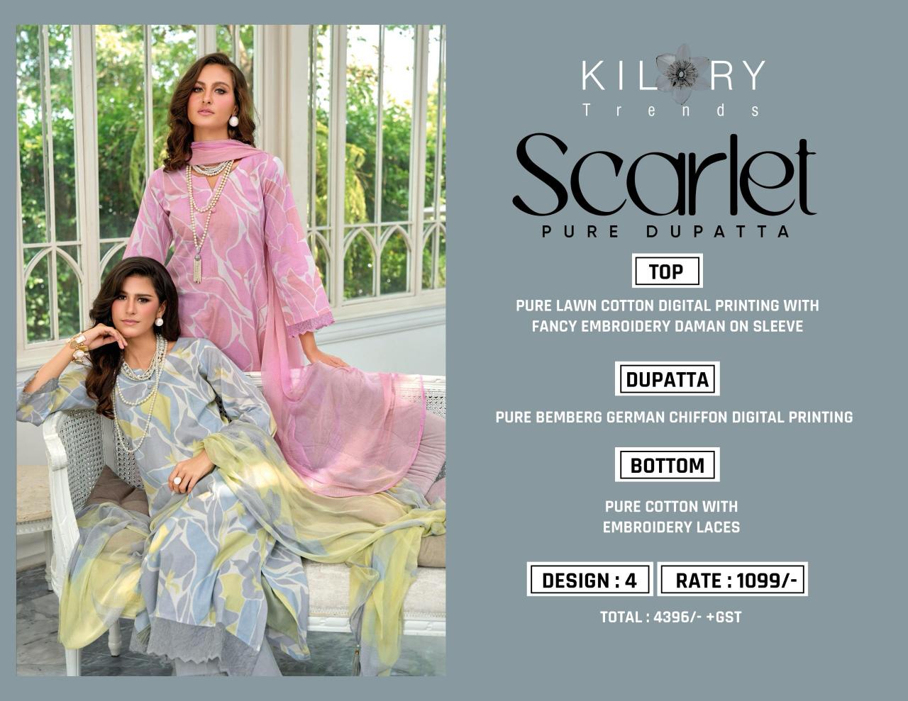 Kilory Scarlet Catalog wholesale salwar kameez surat