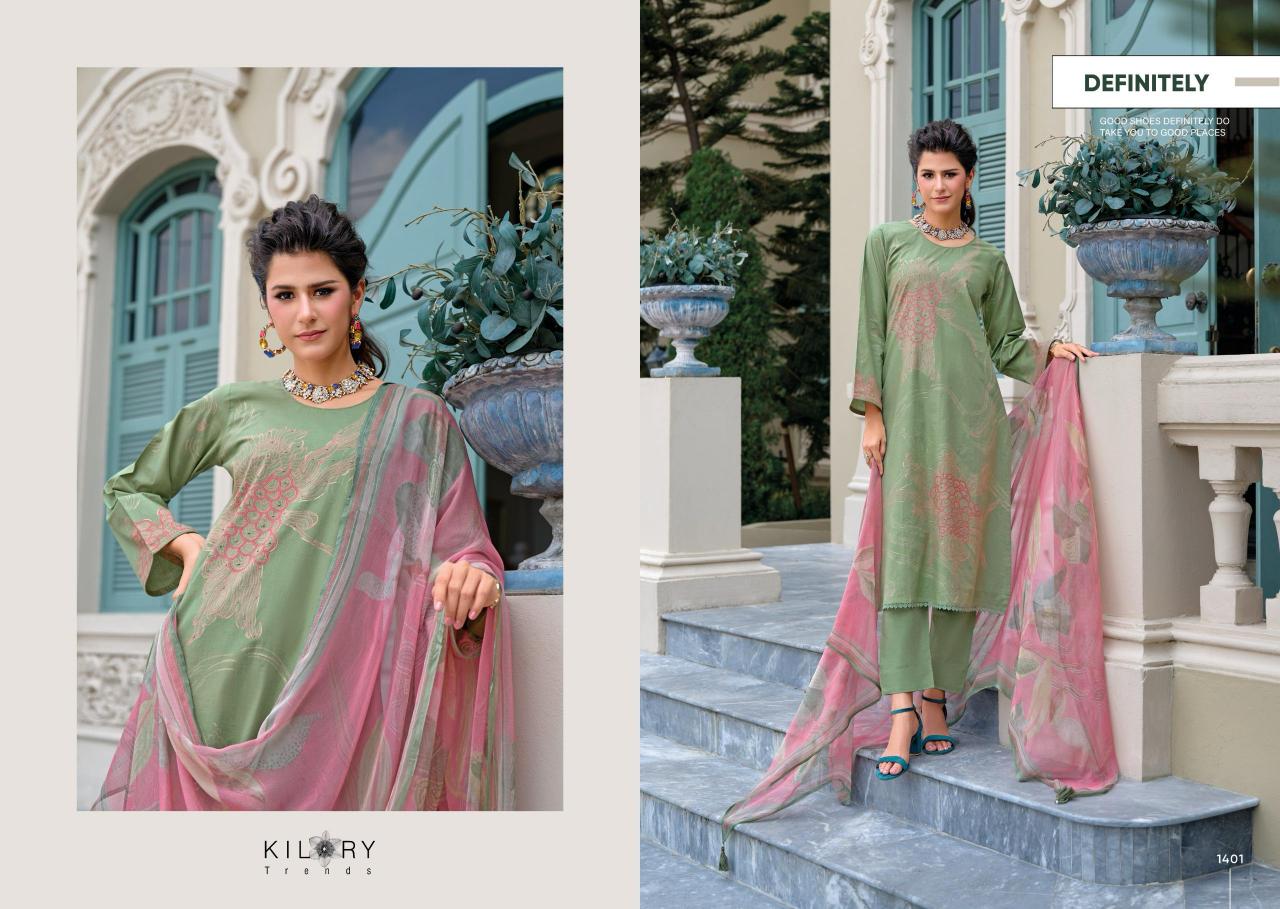 Kilory Wafa Catalog ludhiyana design salwar kameez wholesale exporter