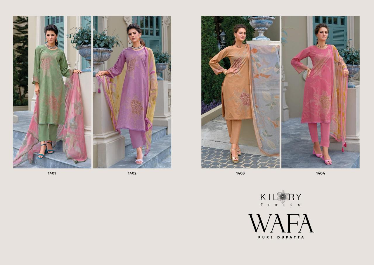 Kilory Wafa Catalog ludhiyana design salwar kameez wholesale exporter