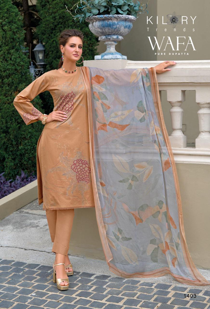 Kilory Wafa Catalog ludhiyana design salwar kameez wholesale exporter
