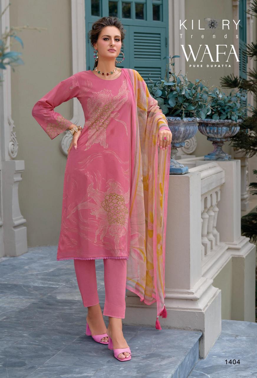 Kilory Wafa Catalog ludhiyana design salwar kameez wholesale exporter