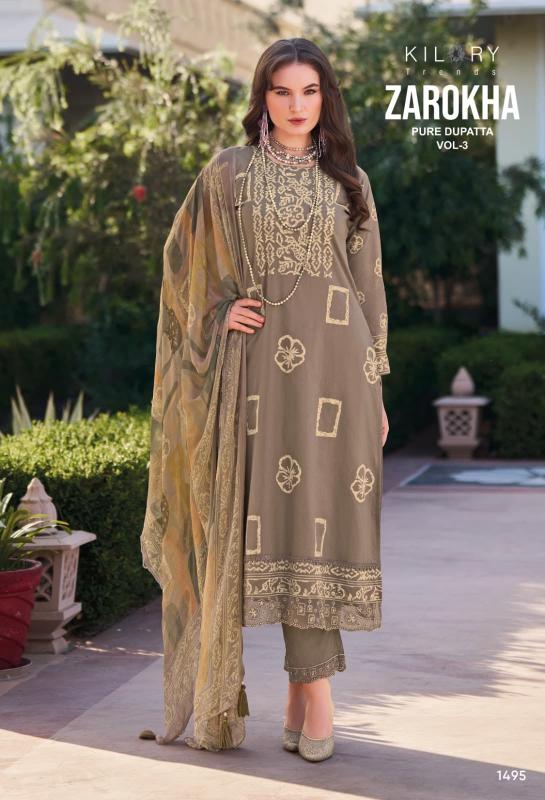 Kilory Zarokha Vol 3 Catalog unstitched salwar kameez wholesalers in mumbai