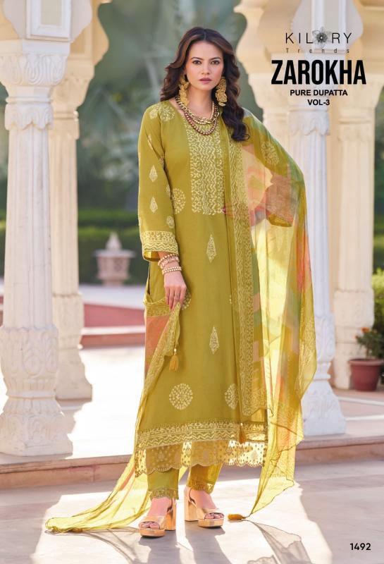 Kilory Zarokha Vol 3 Catalog unstitched salwar kameez wholesalers in mumbai