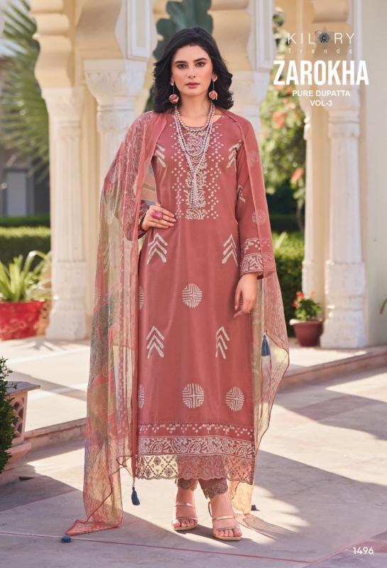 Kilory Zarokha Vol 3 Catalog unstitched salwar kameez wholesalers in mumbai