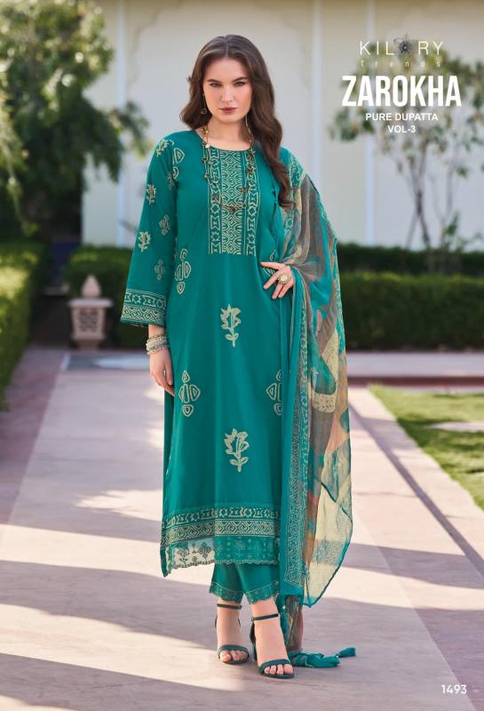 Kilory Zarokha Vol 3 Catalog unstitched salwar kameez wholesalers in mumbai
