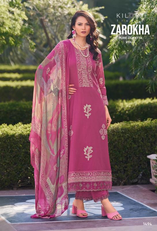 Kilory Zarokha Vol 3 Catalog unstitched salwar kameez wholesalers in mumbai