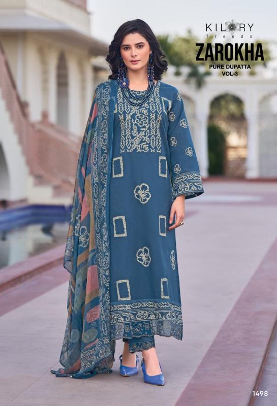 Kilory Zarokha Vol 3 Catalog unstitched salwar kameez wholesalers in mumbai