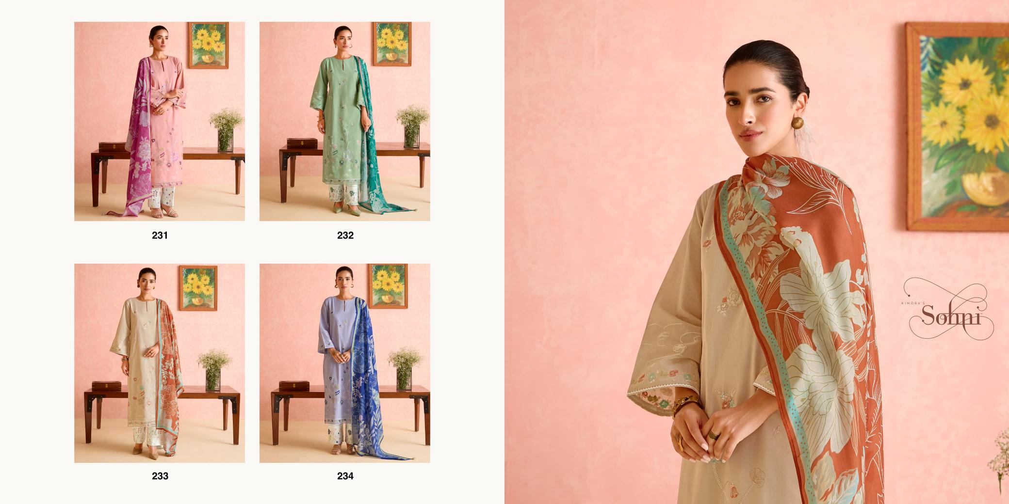 Kimora Sohni Sunflower vol 16 catalog buy salwar kameez online wholesale