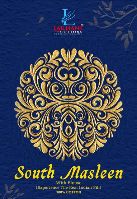 Lakhani South Masleen Vol-1 – Cotton Sarees - Wholesale Catalog