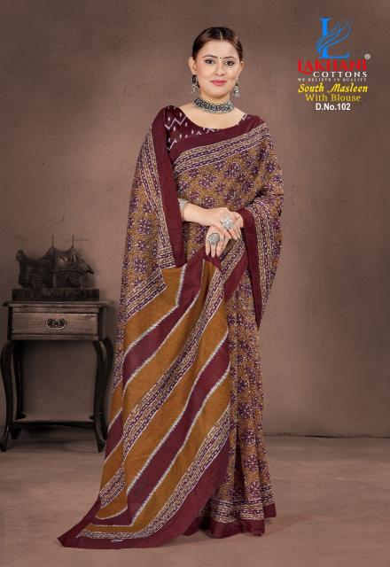 Lakhani South Masleen Vol-1 – Cotton Sarees - Wholesale Catalog