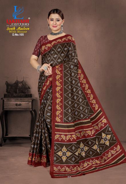 Lakhani South Masleen Vol-1 – Cotton Sarees - Wholesale Catalog