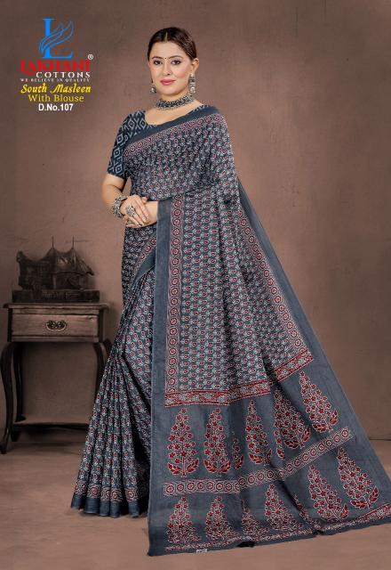 Lakhani South Masleen Vol-1 – Cotton Sarees - Wholesale Catalog