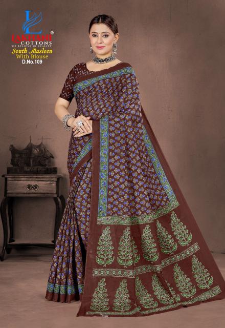 Lakhani South Masleen Vol-1 – Cotton Sarees - Wholesale Catalog