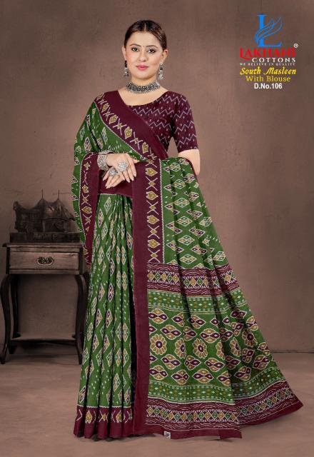 Lakhani South Masleen Vol-1 – Cotton Sarees - Wholesale Catalog