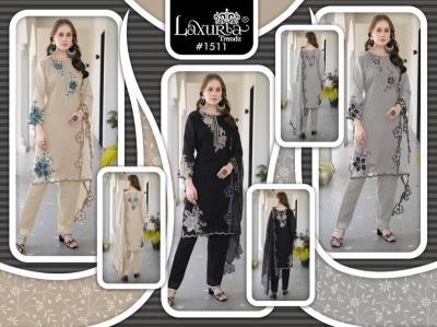 Laxuria Trendz 1511 catalog pakistani fancy suit designs