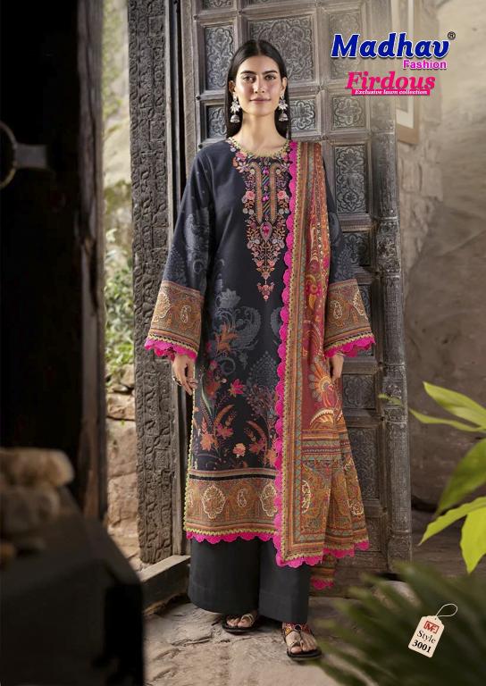 Madhav Firdous Vol-3 – Karachi Dress Material - Wholesale Catalog