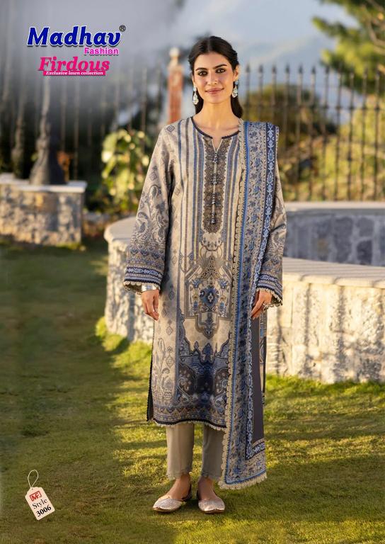 Madhav Firdous Vol-3 – Karachi Dress Material - Wholesale Catalog