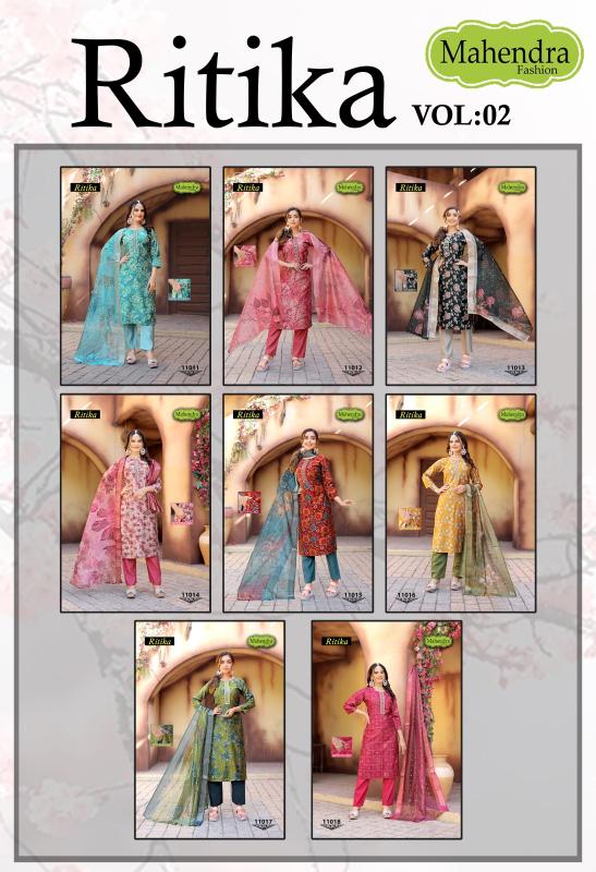 Mahendra Ritika Vol 2 catalog designer kurti suppliers in india