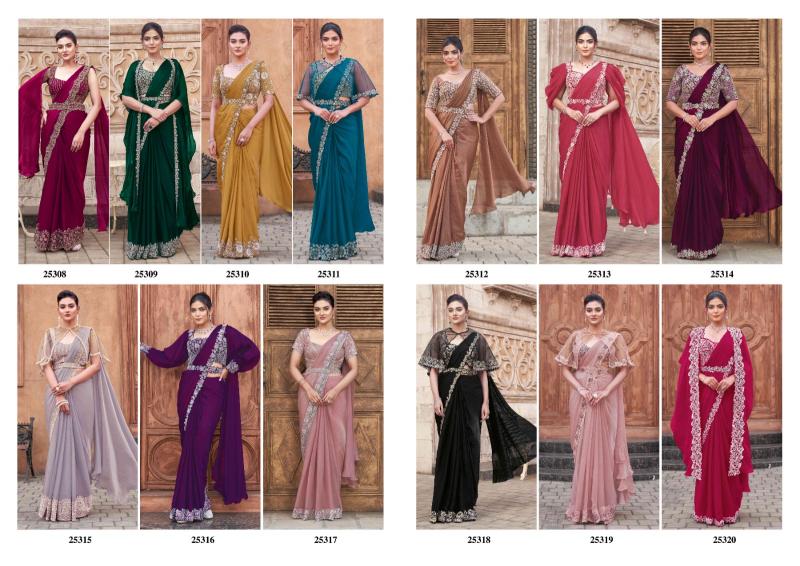 Mahotsav Mohmanthan 25300 Series Luna Catalog readymade sarees buy online india