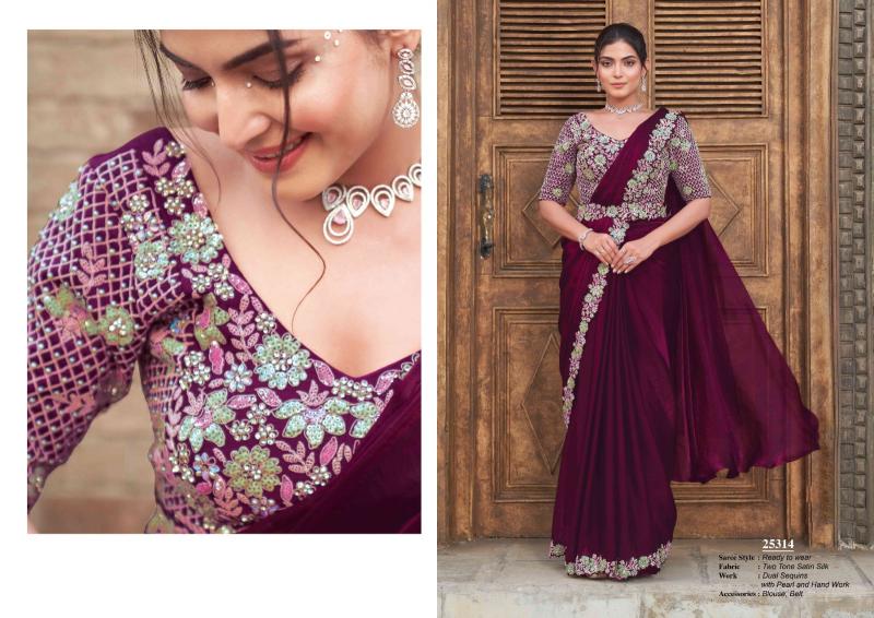 Mahotsav Mohmanthan 25300 Series Luna Catalog readymade sarees buy online india
