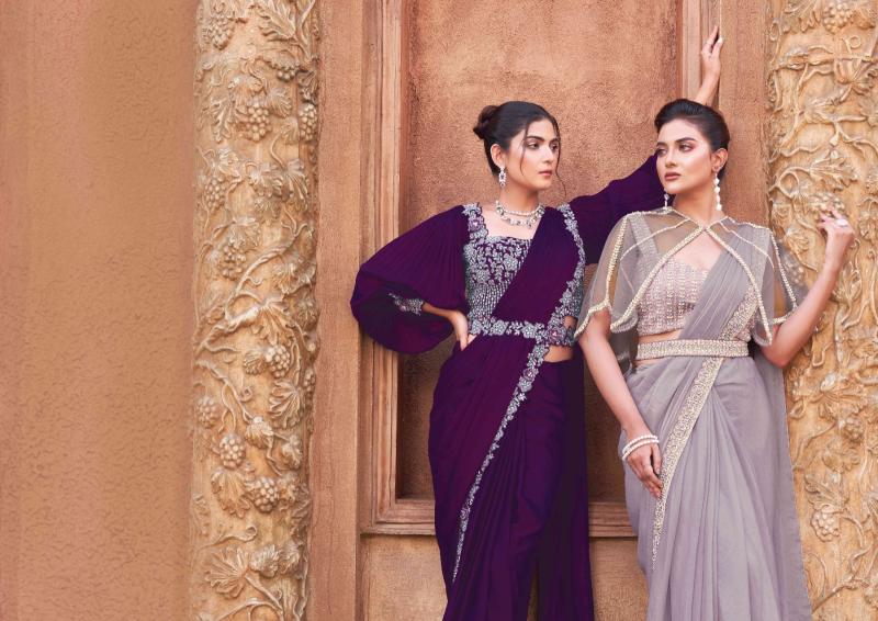 Mahotsav Mohmanthan 25300 Series Luna Catalog readymade sarees buy online india