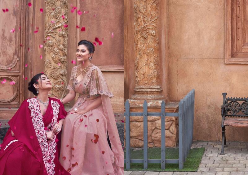 Mahotsav Mohmanthan 25300 Series Luna Catalog readymade sarees buy online india