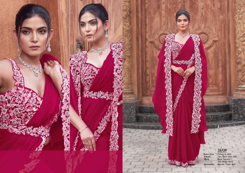Mahotsav Mohmanthan 25300 Series Luna Catalog readymade sarees buy online india