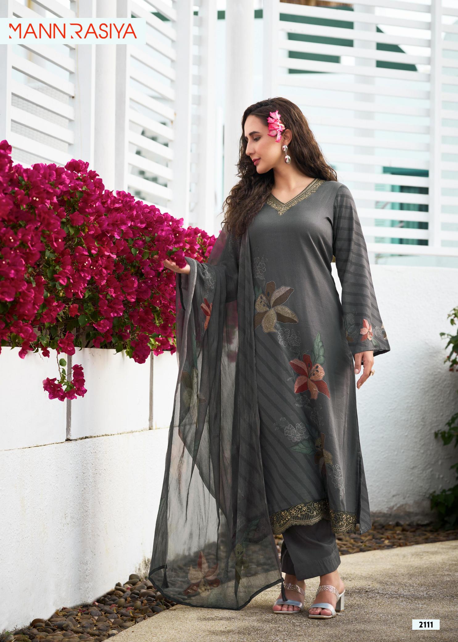 Mannrasiya Kavish Catalog wholesale dress material high quality
