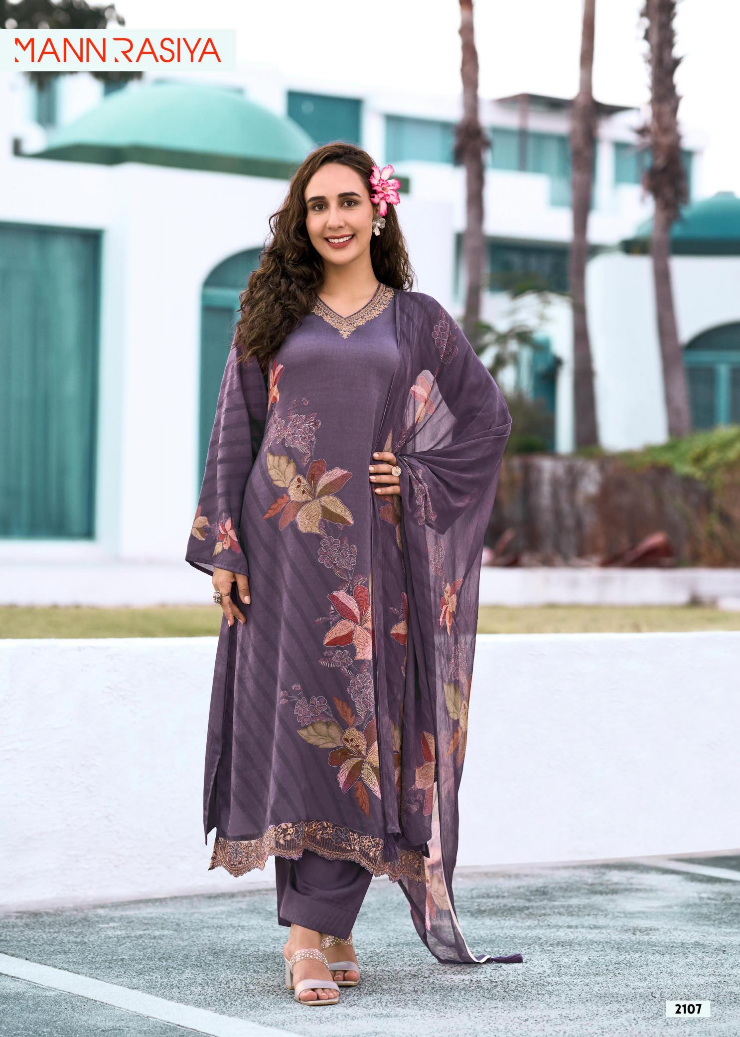 Mannrasiya Kavish Catalog wholesale dress material high quality