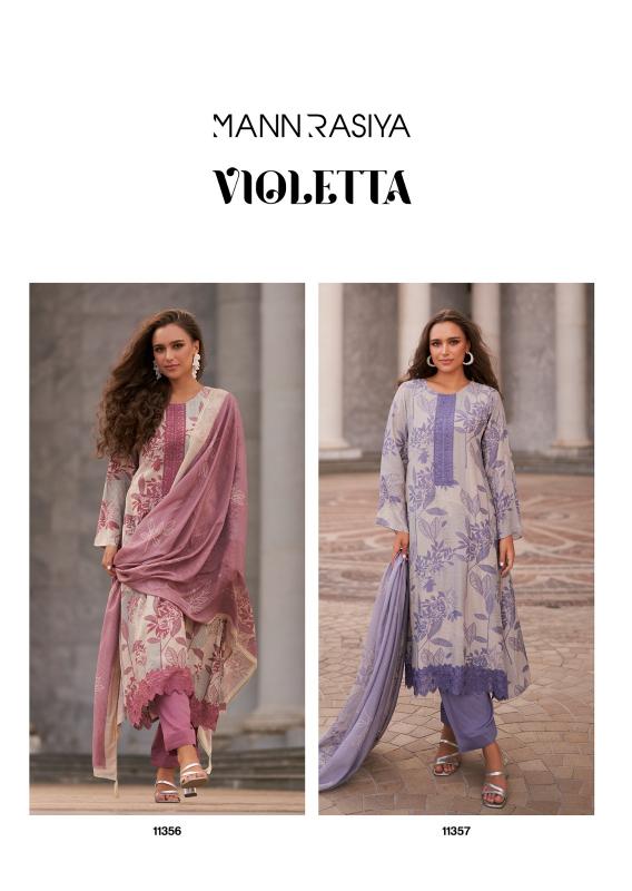 Mannrasiya Violetta Catalog wholesale dress material market in mumbai borivali