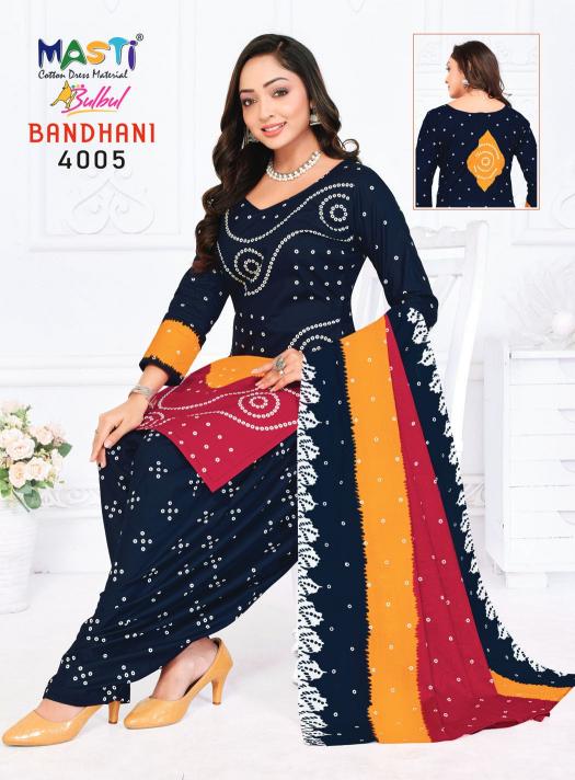 Masti Bulbul Bandhani Vol-04 - Dress Material  - Wholesale Catalog