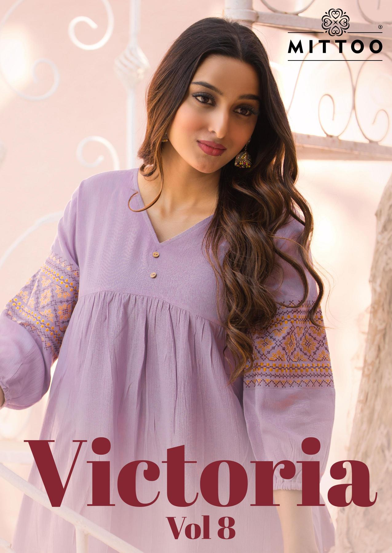Mittoo Victoria Vol 8 Catalog short kurti design 2025 in india