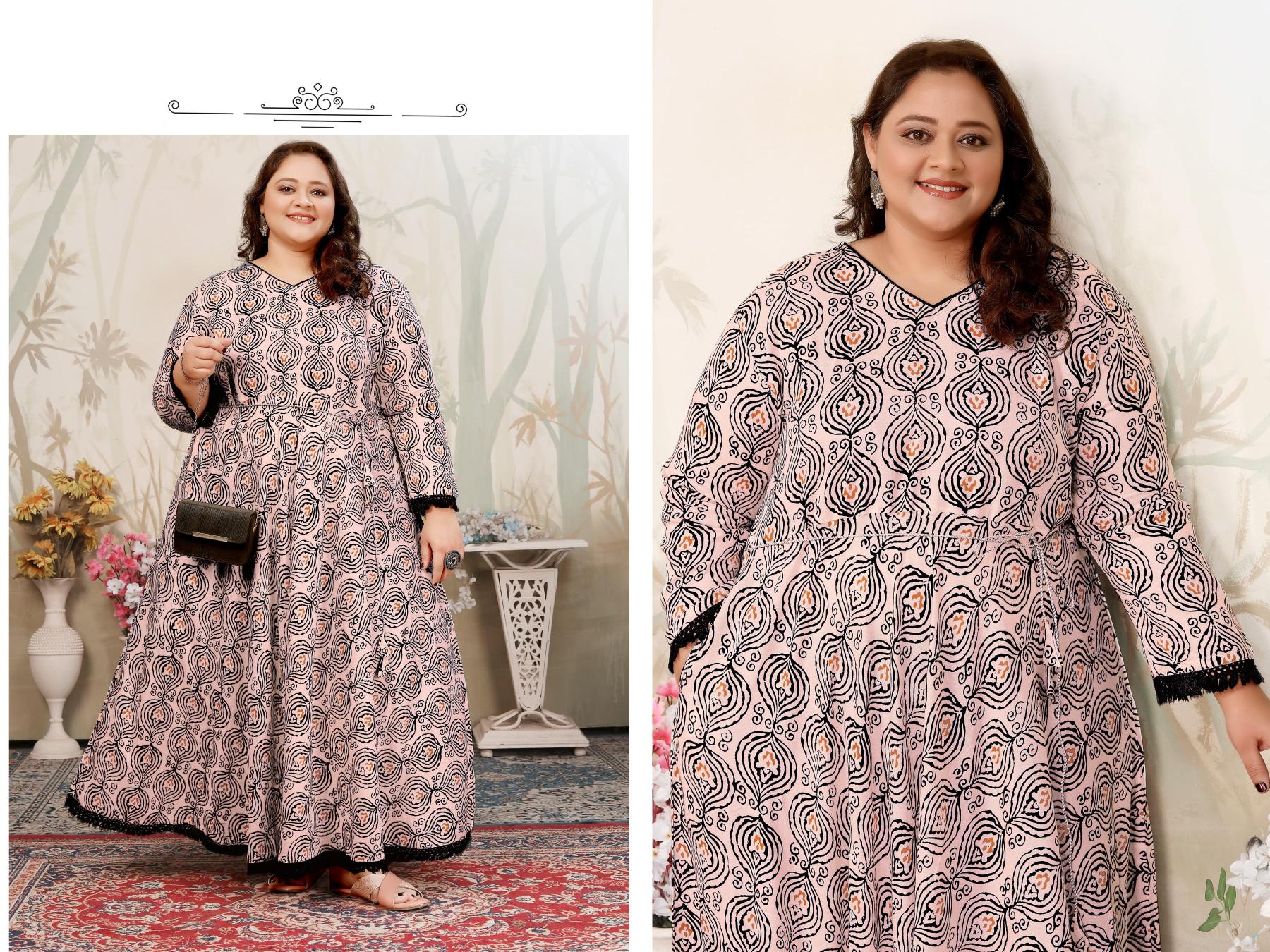 Moksh International Plus Size Joy Vol 2 catalog plus size long kurtis online india