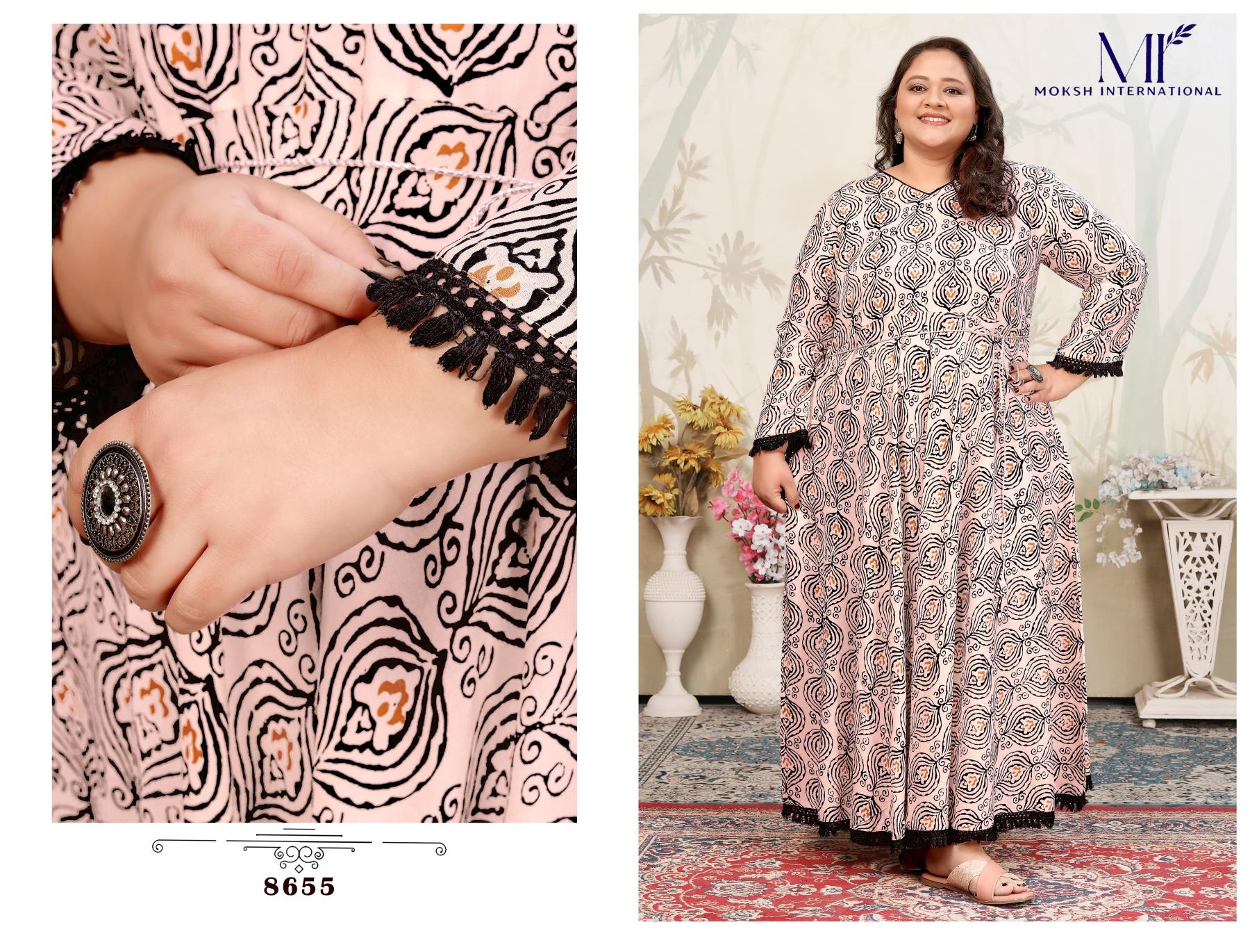 Moksh International Plus Size Joy Vol 2 catalog plus size long kurtis online india