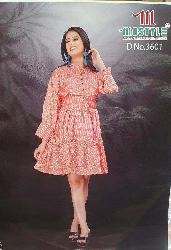 Mostyle 3601 catalog casual latest western dresses in fashion