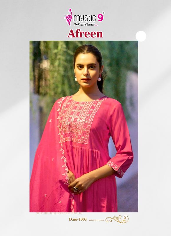 Mystic 9 Afreen Vol 1 catalog buy trendy kurtis online india