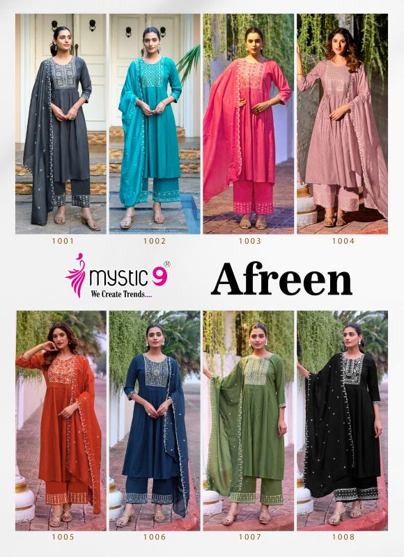 Mystic 9 Afreen Vol 1 catalog buy trendy kurtis online india